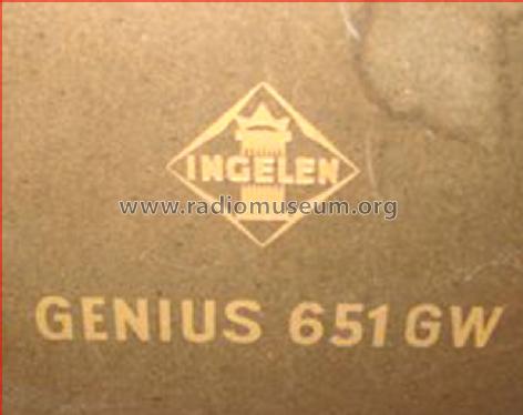 Genius 651GW; Ingelen, (ID = 618982) Radio