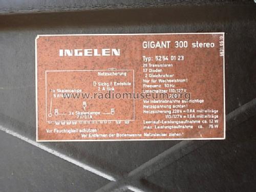 Gigant 300 Stereo; Ingelen, (ID = 228075) Radio