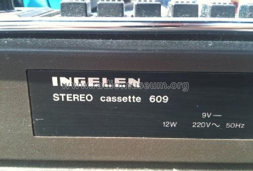 Stereo Cassette 609; Ingelen, (ID = 1630763) Radio