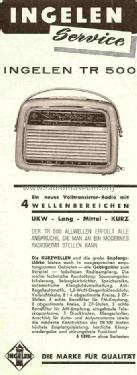 TR-500 Allwellen; Ingelen, (ID = 714996) Radio