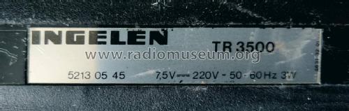 TR-3500 ; Ingelen, (ID = 3034995) Radio