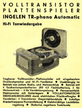 TR phono Automatic ; Ingelen, (ID = 645950) R-Player