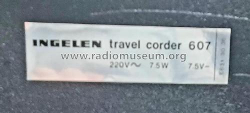 Travel Corder 607; Ingelen, (ID = 3105052) Radio