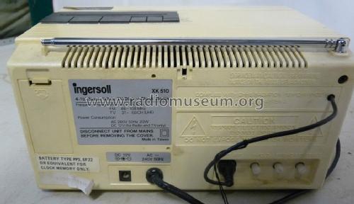 Television Digital Alarm Clock TV/MW/FM Radio XK510; Ingersoll Ltd.; (ID = 1703207) TV Radio