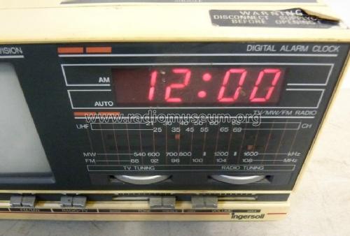 Television Digital Alarm Clock TV/MW/FM Radio XK510; Ingersoll Ltd.; (ID = 1703208) TV Radio