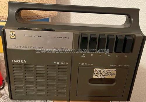 Casette Tape Recorder Duotrack System MC-505 ; Ingra; Barcelona (ID = 3089233) R-Player