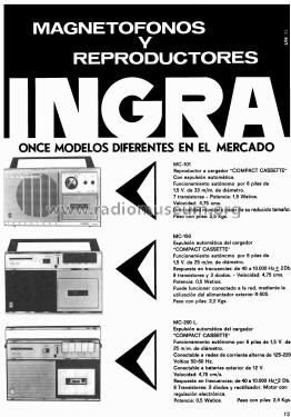 MC-200-L; Ingra; Barcelona (ID = 2303004) Sonido-V