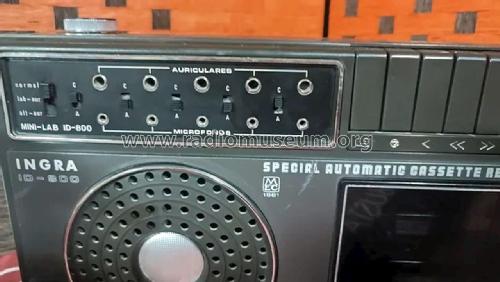 Mini-Lab Special Automatic Cassette Recorder ID-800; Ingra; Barcelona (ID = 3089061) R-Player