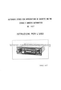 AS 407; Inno-Hit Innohit (ID = 1695102) Car Radio