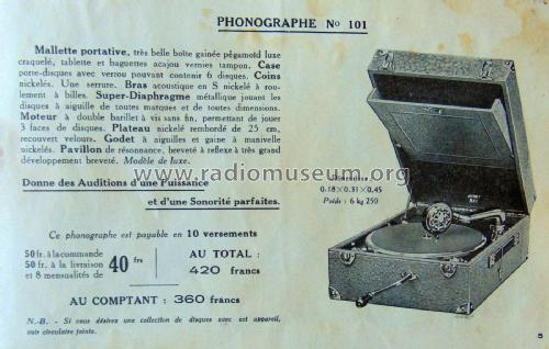 Phonographe No 101; Inovat - voir aussi (ID = 2302361) TalkingM