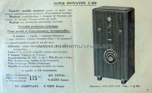 Super Inovavox 3406; Inovat - voir aussi (ID = 2302324) Radio