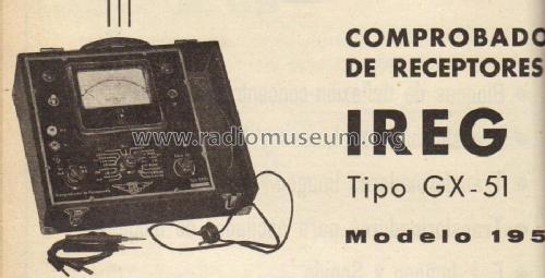 Comprobador de receptores GX-51; IREG; Instrumentos (ID = 919884) Equipment