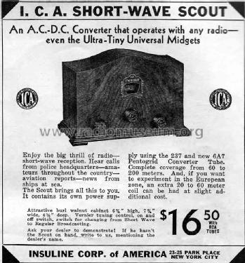 Short Wave Scout ; Insuline Corp. Of (ID = 1725016) Converter