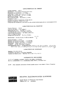 Repetidor VHF R.P. 602; INTAL; Industria de (ID = 2248860) Commercial TRX