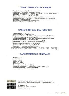 Transceptor móvil FM-005; INTAL; Industria de (ID = 2248840) Commercial TRX