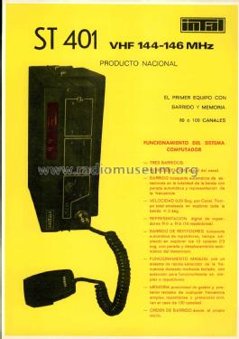 Transceptor VHF ST-401-A; INTAL; Industria de (ID = 2249060) Amat TRX