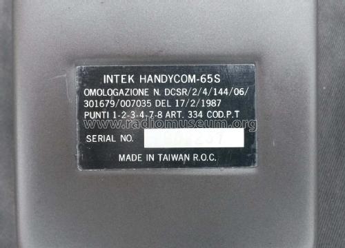 Handycom 65S; INTEK S.p.A.; Milano (ID = 2391635) Citizen
