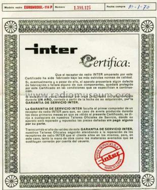 Euromodul 114 TRP-295; Inter Electrónica, S (ID = 1371001) Radio