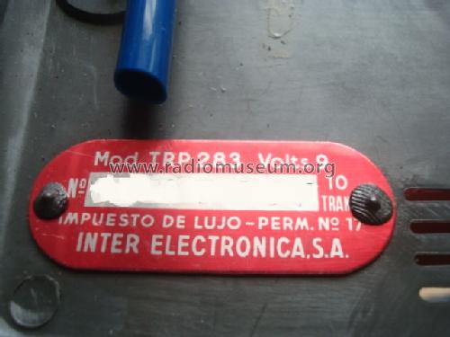 10 Transistor FM TRP-283; Inter Electrónica, S (ID = 1719097) Radio