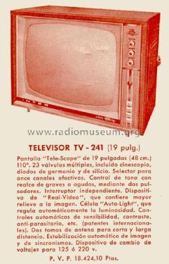 TV-241; Inter Electrónica, S (ID = 1367003) Television