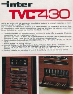 Tvc 430 Television Inter Electronica S A Inter Grundig S