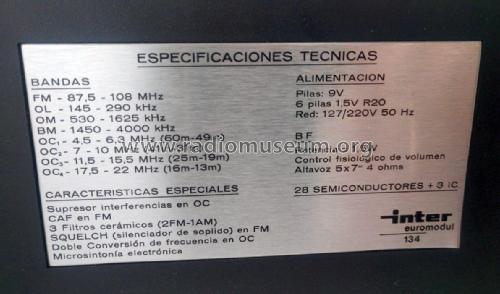 Euromodul 134 TRP-382; Inter Electrónica, S (ID = 3100644) Radio