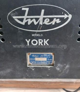 York 418-L; Inter Electrónica, S (ID = 3101829) Radio