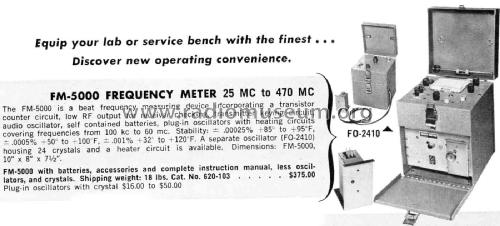 Frequency Meter FM-5000; International (ID = 2084343) Equipment