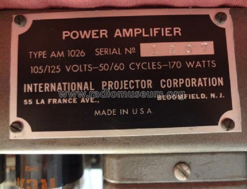 Power Amplifier AM 1026; International (ID = 1216218) Ampl/Mixer