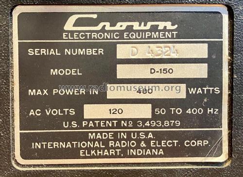 Integrated Circuit Stereo Amplifier D-150; International Radio (ID = 2820263) Ampl/Mixer