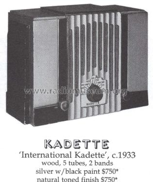 International Kadette ; International Radio (ID = 1421848) Radio