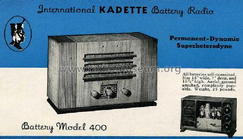 Kadette 400 ; International Radio (ID = 1063521) Radio