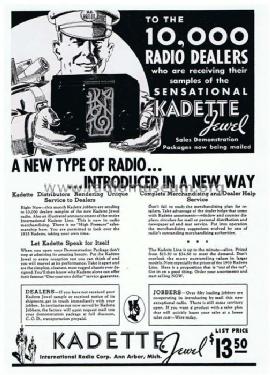 Kadette Jewel 41 ; International Radio (ID = 406882) Radio