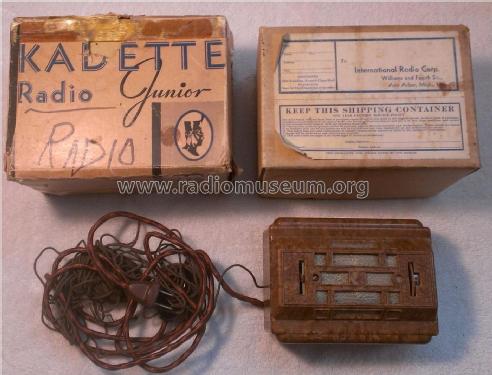 Kadette Jr. S-947; International Radio (ID = 1841422) Radio