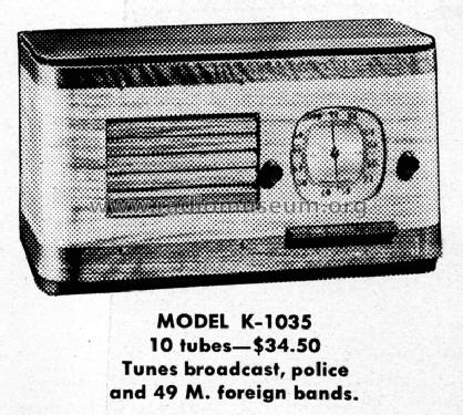 Kadette K-1035 ; International Radio (ID = 998527) Radio