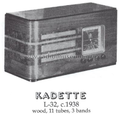 Kadette L-32 ; International Radio (ID = 1421877) Radio