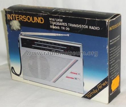 MW/UKW Tragbares Transistor Radio TR-20; Intersound brand (ID = 2002004) Radio