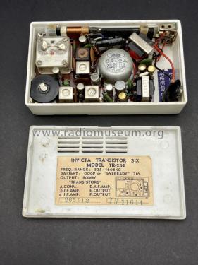 Transistor 6 TR-232; Invicta Toyomenka, (ID = 2869590) Radio