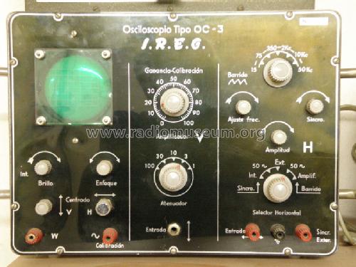 Osciloscopio OC-3; IREG; Instrumentos (ID = 1521063) Equipment