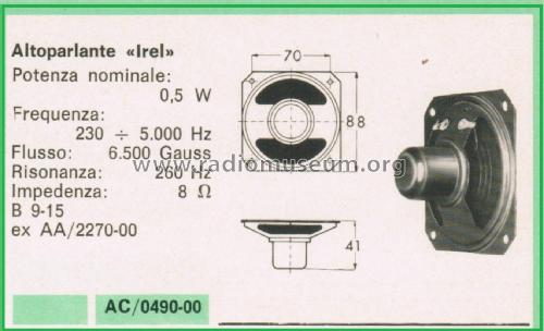 Altoparlante B9/15; IREL - Industrie (ID = 3094749) Altavoz-Au