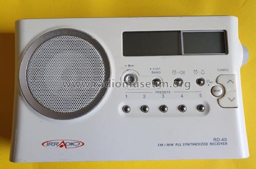 FM/MW PLL Sinthesized Receiver RD-40; Irradio; Milano (ID = 2753596) Radio