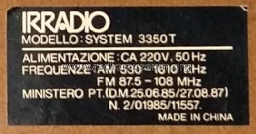 System 3350T; Irradio; Milano (ID = 2625693) Radio