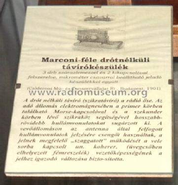 Wireless Telegraph Calderoni; Iskolai Taneszközök (ID = 1484677) Morse+TTY