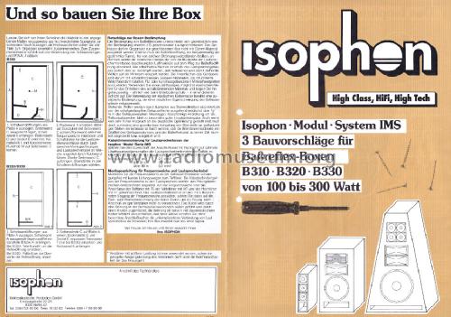 Bassreflexbox B330; Isophon, E. Fritz & (ID = 1482930) Speaker-P