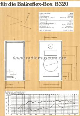 Bauvorschlag Bassreflexbox B320; Isophon, E. Fritz & (ID = 1463888) Kit