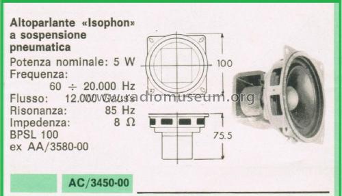 Breitband-Lautsprecher BPSL 100 - BSPL 100/7; Isophon, E. Fritz & (ID = 3112276) Speaker-P