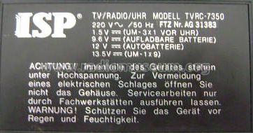 TV/Radio/Uhr TVRC-7350; ISP KG Dieter Lather (ID = 821751) TV-Radio