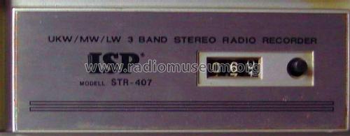 3 Band Stereo Radio Recorder STR - 407; ISP KG Dieter Lather (ID = 1871538) Radio