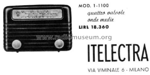 1-1100 ; Itelectra; Milano (ID = 429653) Radio