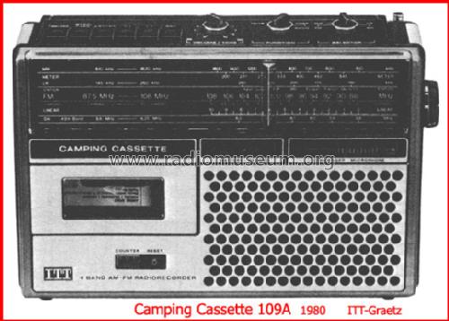 Camping Cassette 109A RC107; ITT-Graetz (ID = 57526) Radio